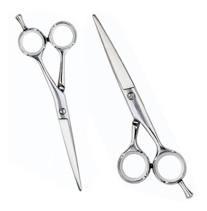 Ciseaux de coiffure professionnels en acier inoxydable, marque privée, pour la coupe de cheveux, ciseaux de barbier de qualité supérieure - Product Image 1
