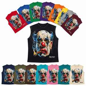 Débardeur sans manches gothique punk personnalisé tendance, imprimé sur mesure, style streetwear vintage rock pour homme – Meilleure vente - Product Image 1