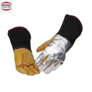 ISONZ Gants de soudeur en cuir de daim fendu et cuir de vachette renforcé, modèle TIG, best-seller - Product Image 3