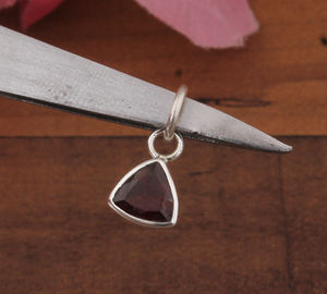 Collar de Plata de Ley 925 con Granate Rojo Natural Vintage, Joyería de Piedras Preciosas Marrones Genuinas al por Mayor, Regalo de Joyería Fina - Product Image 5