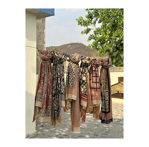 Pareo de Playa Reversible Ecológico de Algodón con Estampado Artesanal Indio, Tela Suave de Voile, Ideal para el Verano, Regalo para Ella - Product Image 6