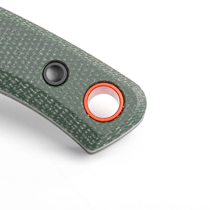 Cuchillos de hoja fija con hoja estilo hacha negra, mango texturizado verde y funda para cinturón, para camping, actividades al aire libre y tareas de corte. - Product Image 2