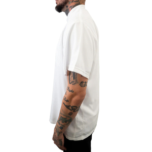 Chaleco de Barbero Clásico Personalizable para Hombre, Chaqueta Blanca Transpirable de Poliéster con Nombre y Logotipo para Trabajo en Salón - Product Image 3