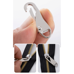 Kit di riparazione cerniere, testine di ricambio per cerniere per borse da viaggio, valigie, cucito fai da te, 4 pezzi, tirazip in metallo multiuso - Product Image 6