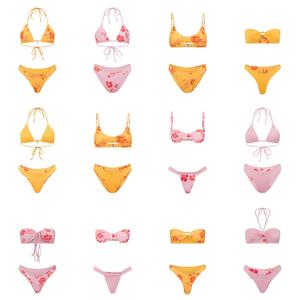 Ensemble de bikinis 2 pièces de luxe pour femmes, imprimé léopard, taille haute, écologique, fournisseur de maillots de bain personnalisés - Product Image 5