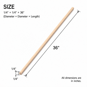 Assorted Sizes Wood Sticks Multi Purpose Craft Supplies Woodworking <b>Model</b> Making Home Improvement DIY Project Materials - Product Image 2