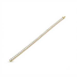 Wholesale DEF Color VS VVS Clarity Round Brilliant Cut Lab Diamond IGI Certified 10K 14K 18K <b>Solid</b> <b>Gold</b> Elegant Tennis Bracelet - Product Image 1