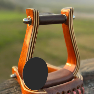 Estribos de Madera Hechos a Mano para Sillas de Montar, Soportes Duraderos para Pies de Caballo, Equipo de Madera Natural - Product Image 4