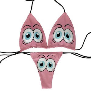 Ensembles de bikinis brésiliens tankini personnalisables à séchage rapide, respirants, couleurs personnalisables sur le devant, maillots de bain triangle, plage, propriétés antibactériennes - Product Image 1