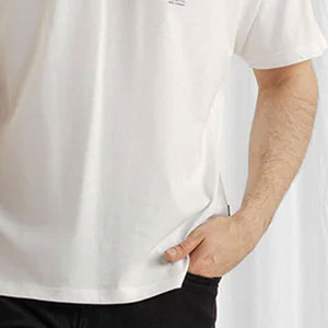 Meilleures ventes - T-shirt en coton léger de haute qualité, manches courtes, confortable, respirant, décontracté, avec logo personnalisé imprimé - Product Image 6