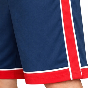 Shorts de basketball pour hommes, couleur unie, en mesh respirant, légers, pour le sport, la gym, la course à pied, taille élastique, été, logo personnalisé - Product Image 5