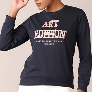 Promotional Wholesales 100% Organic Cotton Vintage printed Customize Round neck Digital Printed Long Sleeve T-Shirt Casual Wear - Product Image 1
