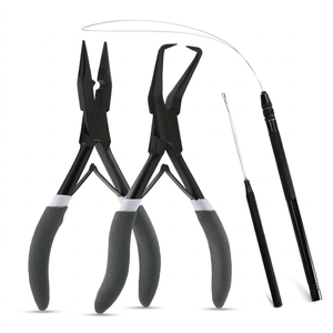 Kit de Herramientas para Extensiones de Cabello, Juego de Pinzas para Extensiones de Cabello con Cinta Adhesiva, Nano y Microperlas, con Herramienta de Bucle - Product Image 5