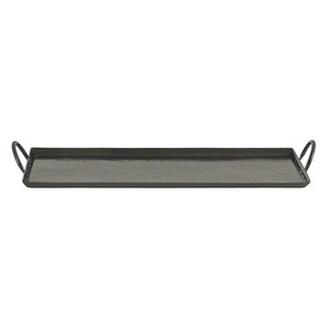 ถาดเสิร์ฟไม้ทรงกลม ดีไซน์มินิมอล สีพื้น โครงโลหะสีดำ - Product Image 6