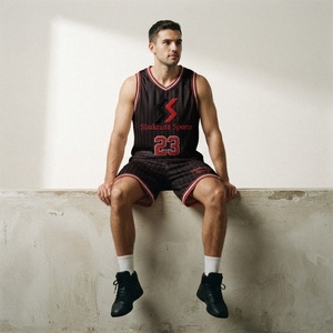 Basketball Jacket <b>Top</b> <b>Vest</b> Quick Dry Breathable Jersey Polyester Sportswear Custom Logo Unisex Sleeveless OEM Service Training - Product Image 1