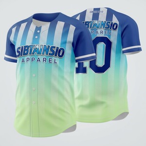 Maillot de baseball vierge pour hommes en gros, uniforme de softball personnalisé, vêtements de baseball imprimés numériquement, logo et numéro personnalisés - Product Image 1