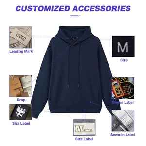 เสื้อฮู้ดผ้าฟลีซเนื้อนุ่มคุณภาพสูง 370gsm ผ้าฝ้ายและโพลีเอสเตอร์  แบบสวมหัว  ลายบาติก  สำหรับผู้ชาย - Product Image 2