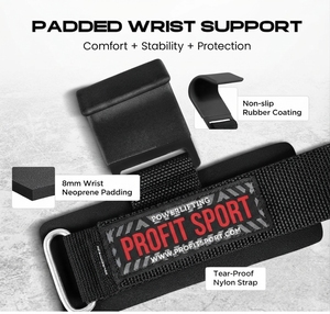 PROFIT SPORTS Support de poignet réglable haute performance en néoprène avec fermeture auto-agrippante pour la musculation unisexe et la protection des paumes - Product Image 2