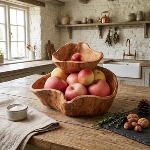 Plato de diseño moderno para frutos secos, plato para dulces multigrano, tazón de madera maciza para frutas, tazón de madera único, tazón de ensalada ecológico. - Product Image 4
