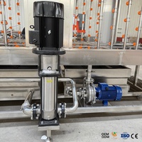 Industriële warmwater-melktonwasmachine met droog- en sterilisatiefunctie voor de zuivelkwekerij
