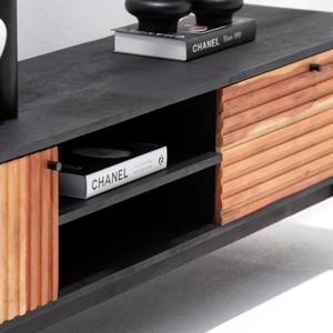 Consola Media Vandana Novara Cresta, Mueble de Entretenimiento Moderno de Madera Sólida con Diseño Minimalista - Product Image 5
