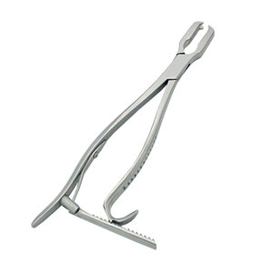Bone Holding Forceps Ratchet Orthopedic Surgical Instrument Heavy Duty Stainless Steel Reusable Bone <b>Clamp</b> Precision Manual CE - Product Image 1