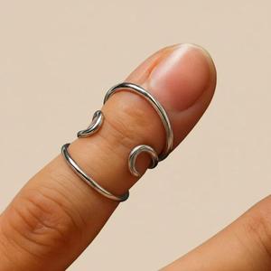 Sterling Silver Plated Arthritis Splint <b>Ring</b> EDS Support <b>Adjustable</b> <b>Ring</b> - Product Image 1