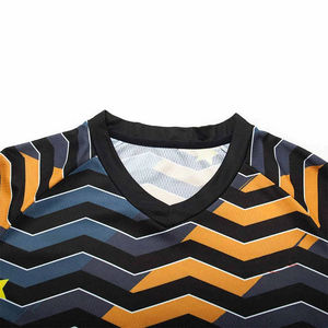 Maillot de motocross 100% polyester, tissu micro-mesh respirant, sublimation personnalisée, pour moto et course automobile, pour hommes - Product Image 3