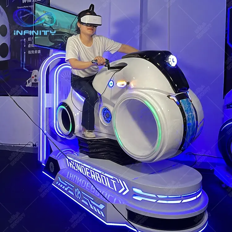 Vr מנוע אופנוע אופנוע 9D Vr מירוץ רכב מציאות מדומה נהיגה משחק מכונת Vr סימולטור מירוץ