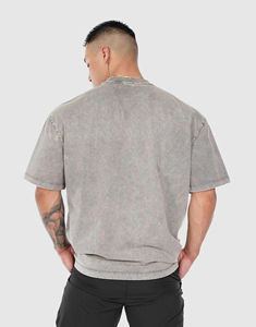 เสื้อยืดโอเวอร์ไซส์พรีเมียม ลดราคาพิเศษ เนื้อผ้านุ่ม 100% ผ้าฝ้าย รับสกรีนโลโก้ เสื้อยืดผู้ชายทรงหลวม หนัก 180 GSM ไหล่ตก - Product Image 3