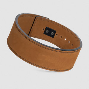 Ceinture de musculation en cuir de vachette personnalisée, faible MOQ, avec protection professionnelle, boucle robuste de 10 mm d'épaisseur pour l'entraînement en salle de sport - Product Image 1