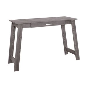 Scrivania Moderna Contemporanea per Ufficio Domestico con Cassetti Portaoggetti, Laminato Grigio per Lavoro con Laptop - Product Image 2