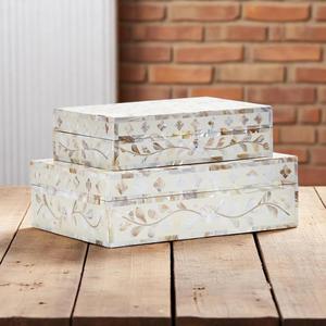 Caja de Joyería Decorativa Hecha a Mano con Diseño Marroquí de Flor de Amor con Incrustaciones de Hueso Ecológica, Decoración para Mesa del Hogar, Año Nuevo - Product Image 2