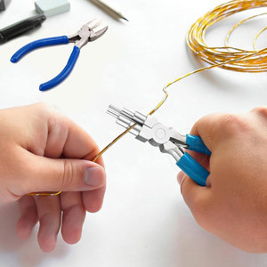 Outil de fabrication de bijoux 6 en 1, pince à fabriquer des attaches, bleu clair, 2 pièces - Product Image 5