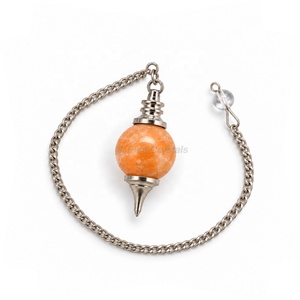 Péndulo de Ojo de Tigre, Péndulo de Piedra Natural, Péndulo Artesanal para Feng Shui y Adivinación, Venta al Por Mayor B2B para Exportación - Product Image 2