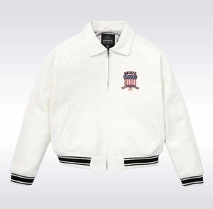 High Quality Waterproof Embroidery Leather Avirex Jacket Custom 100% Genuine Leather Men's Front Design <b>Animal</b> Print Casual <b>for</b> - Product Image 4