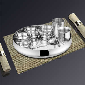 Stainless Steel Belly Thali <b>Set</b> <b>Dinnerware</b> <b>Sets</b> - Product Image 1