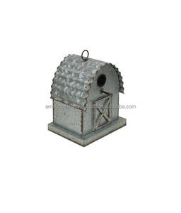 Casa para Pájaros de Hierro Resistente, Refugio Colgante para Jardín, Decorativo, para Exteriores, Nido para Pájaros Pequeños, Hábitat para Patio Trasero - Product Image 3