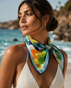 Digital Print Adult <b>Silk</b> Square <b>Scarf</b> Women Reversible European American Breathable Pattern All Seasons Daily Wear Accessory - Product Image 3