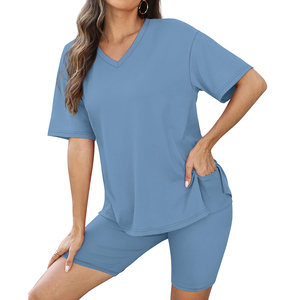 Ensemble d'été de qualité supérieure pour femmes, ultra doux, respectueux de la peau et respirant, produit élégant, ensemble moderne pour femmes - Product Image 4