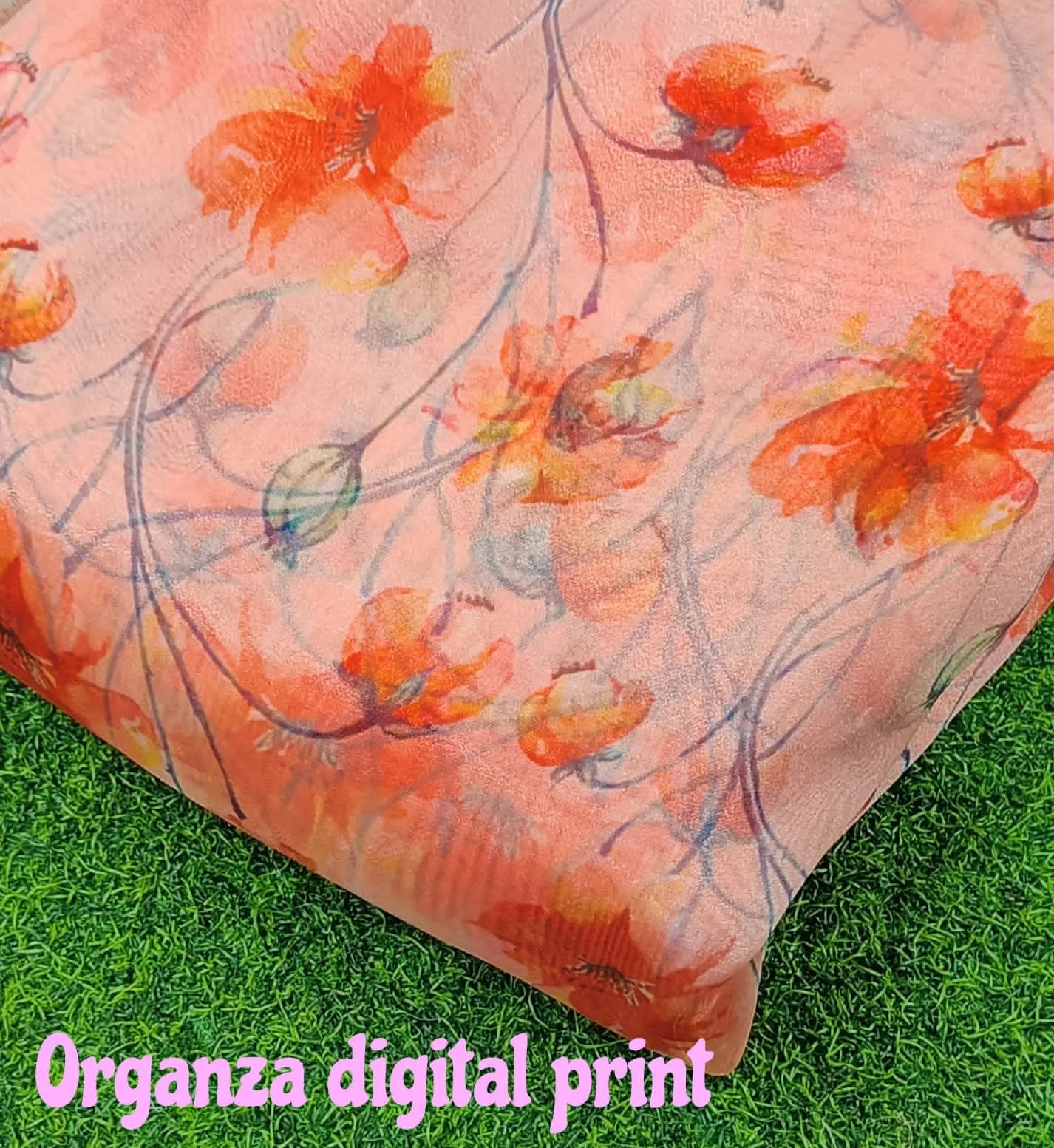 Tessuto con stampa digitale in Organza per abiti, accessori, tende e decorazioni tessuto moda tessuto da sposa in Organza