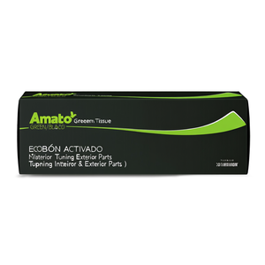 Boîte à mouchoirs Amato Automotive ECOCURVE verte/noire, accessoires intérieurs et extérieurs, distributeur vert - Product Image 2