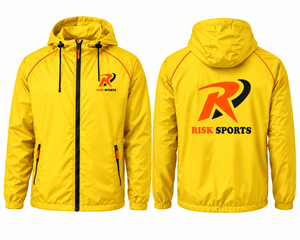 Chaqueta de Seguridad para Motocicleta con Capucha Amarilla, Reflectante, Impermeable, Transpirable, con Cremallera, para Ciclismo, Running y Actividades al Aire Libre, Unisex - Product Image 1