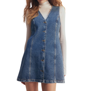 Vestidos Vaqueros para Mujer, Tela Cómoda, Venta al por Mayor, Personalizables, Muestra Gratuita, Mejor Calidad - Product Image 2