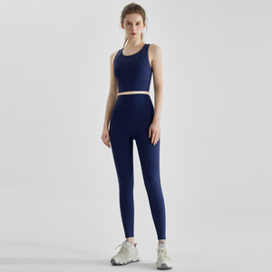 Ensemble de vêtements de fitness pour femmes, soutien-gorge de sport doux et leggings longs pour la salle de sport, le yoga, la course à pied, l'entraînement et le confort quotidien - Product Image 1