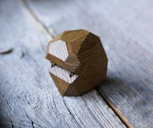 Hot Selling Elegant Box Ring Jewelry Boxes Wooden Irregular Shape Engraved Pine Wood Jewelry Box Organiser for Women's Earrings - Product Image 3