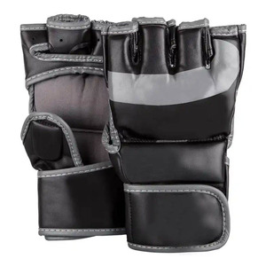 Gants de MMA avec rembourrage en mousse haute résistance, sûrs, durables et confortables, en cuir PU, avec longue sangle, pour hommes et femmes - Product Image 1