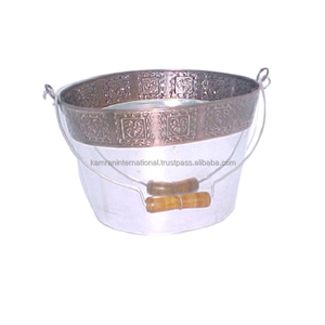 Juego de macetas de diseñador de lujo de Metal de alta calidad de tres piezas para el hogar, jardín y restaurante, accesorios de plantas florales para jardín - Product Image 3