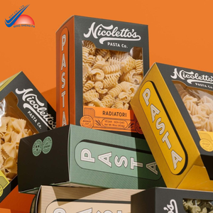 Caja de embalaje de alimentos con ventana de PVC | Ideal para pasta | Fideos | Espagueti - Product Image 4