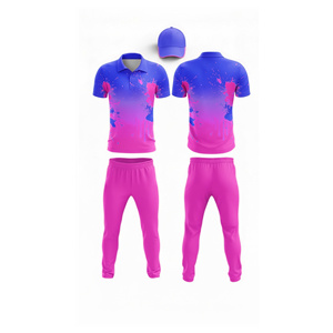 Tissu en maille pour uniforme de cricket à sublimation haute performance |   Tenue complète d'équipe de cricket pour hommes, femmes et jeunes : polo et pantalon - Product Image 3
